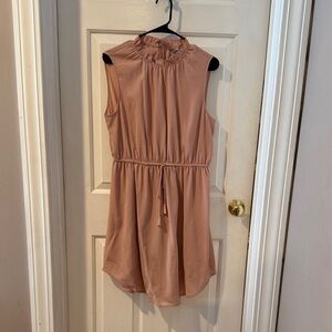 H&M Sleeveless Midi Dress in Blush Pink